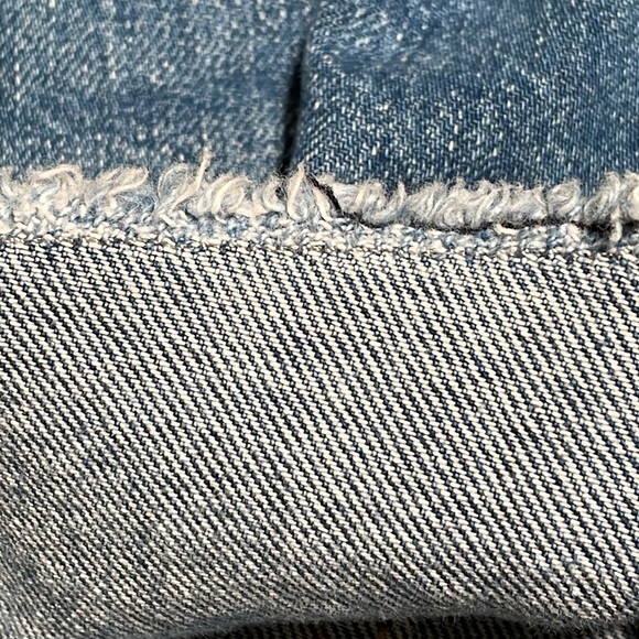 DL1961 Renee Shorts Smart Denim Distressed Cut Out Shorts - Picture 7 of 12